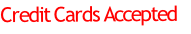 Credit Cards Accepted
